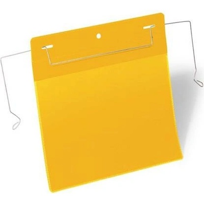 Durable Logistické vrecko, A5, na šírku, DURABLE, s drôtom, žlté