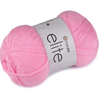 Pletací příze Elite 100 g Varianta: 4 (20) růžová světlá, Balení: 1 ks 61629/160037/286325
