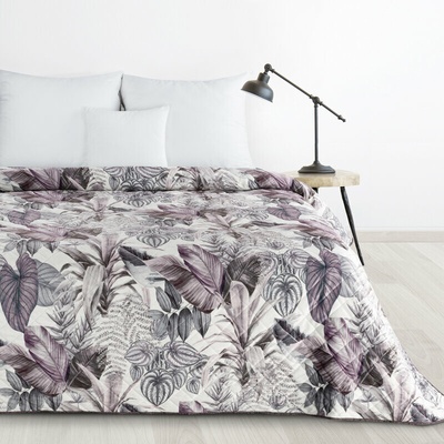 Takoy DESIGN 91 prehoz DAVOS prešívaný s potlačou exotických listov-HF-468001 170 x 210 cm