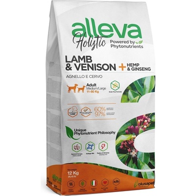 Alleva Holistic Adult Medium / Maxi Lamb and Venison 12 kg