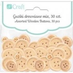 Dalprint Natural wooden buttons 30pcs