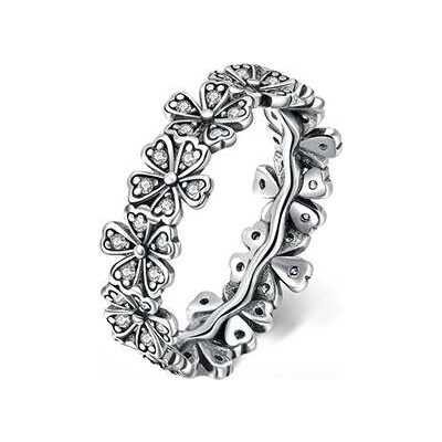 P&J Jewellery Stříbrný prsten Květinky SRP25