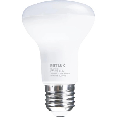 RLL 666 R63 E27 Spot 8W CW D RETLUX RLL 666