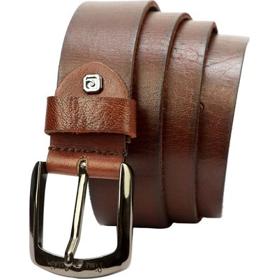 Pierre Cardin hnědý pánský kožený opasek 507