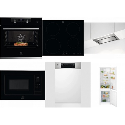 Set Electrolux KODEC75X2 + LIR60430 + LFG716X + LMS4253TMX + EEM43300IX + LND5FE18S