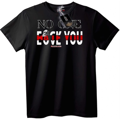 NOONEBRAND Тениска Никой Не те Яде Череп - 2XL, Black