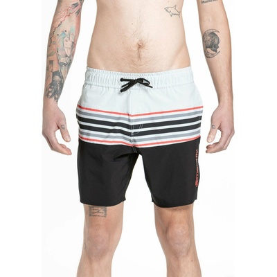 Meatfly мъжки плувни шорти Keith Boardshorts 17" Light Grey / Red Orange | Сива | Размер Meatfly | Siv | МЪЖЕ | M