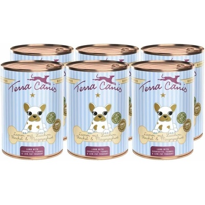 Terra Canis Puppy Lamb with courgette fennel & low fat yogurt 6 x 400 g
