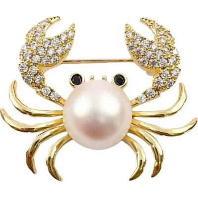 Amparo Miranda Brož Krab AM553 Zlatá