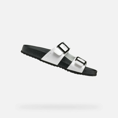 Geox Бели дамски чехли Geox Brionia R Geox | Byal | ЖЕНИ | 38