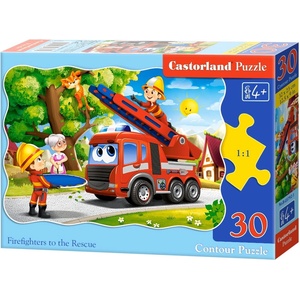 Castorland Пъзел Castorland от 30 части - Пожарникари на пост (В-03792-1) - baby