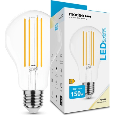 Modee Smart Lighting LED Filament Globe žárovka E27 17W neutrální bílá