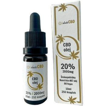 zlatéCBD Olej 20% Full spectrum 10 ml
