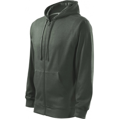 Malfini Trendy zipper 410 na zip Středně zelená