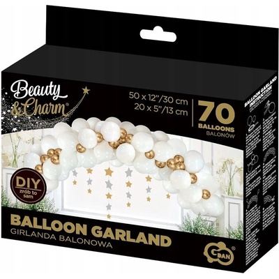 Albi Balónková girlanda Svatba bílá a zlatá