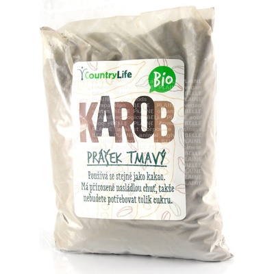 Karobový prášok tmavý 500g BIO CONTRY LIFE