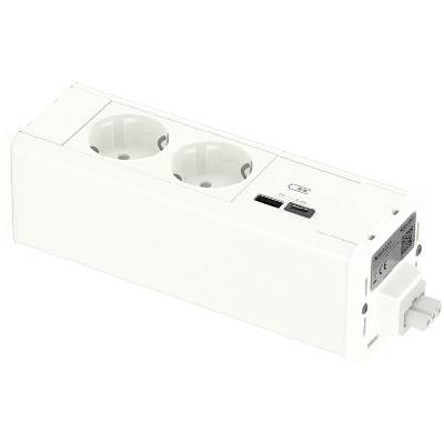 SE Модул 2х шуко и 2хUSB тип A+C цвят Бял Unica System+ /до изчерпване/ - INS44220 (INS44220)