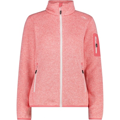 CMP Дамско поларено яке CMP Women's Jacket Jacquard Knitted Fleece jacket - Coral / Bianco - размер 50 (EU) (105-4942-2419)