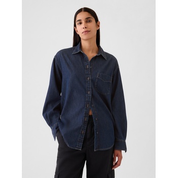 GAP Овърсайз риза Chambray Голяма риза GAP GAP | Sin | ЖЕНИ | XS