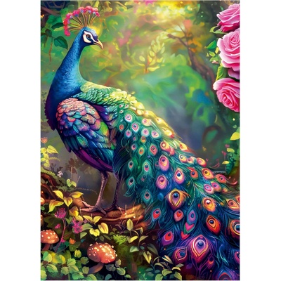 Educa - Puzzle Peacock Garden - 1 000 piese