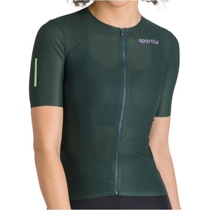 Sportful Дамска фланелка с къс ръкав за колоездене Sportful Women's Light 2 Jersey Cycling jersey - Oblivion Green - размер XL (156-2754-0316)