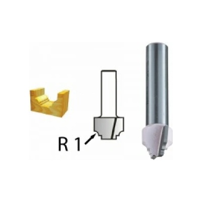 MAKITA Profilová fréza stopka 8 mm,19x11x43,1 mm D-48256
