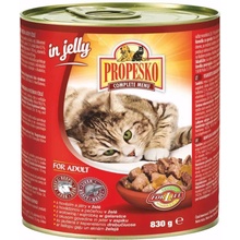 Propesko Cat hovězí a játra v omáčce kousky 830 g