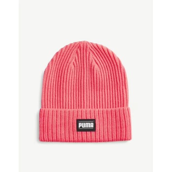 PUMA Ribbed Classic Cuff Beanie Pink
