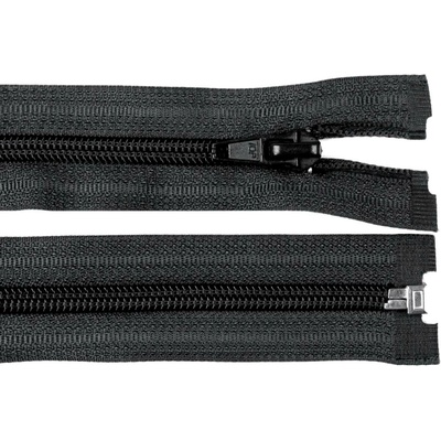 Prima-obchod Spirálový zip No 5 délka 70 cm bílá a černá POL, barva Černá