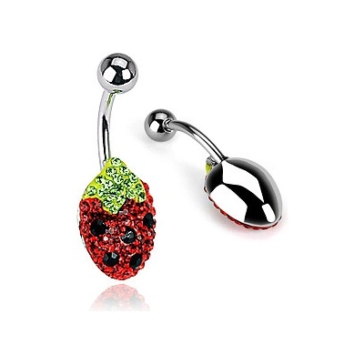 Marre piercing do pupíku jahoda HWNSD1007