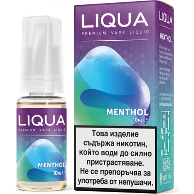 никотинова течност Liqua Elements - Menthol 18мг