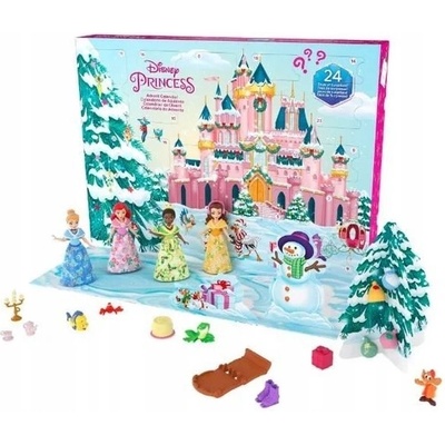 ADVENTNÍ KALENDÁŘ DISNEY PRINCESS PRINCEZNY 4 PANENKY A DOPLŇKY
