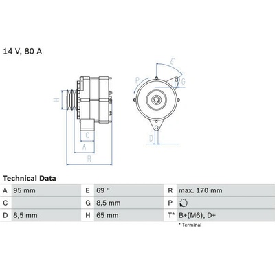 generátor BOSCH 0 986 034 710