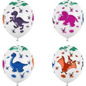 Party Deco Латексови Балони с Забавни Динозаври (sb14p-159-008-6)