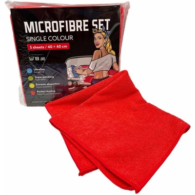 Marty´s Mikrovláknová utěrka 260GSM 40 x 40 cm červená 1 ks