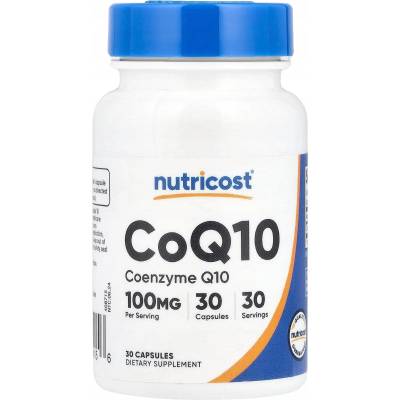 Nutricost CoQ10, 100 mg, 30 капсули, Nutricost (57415 (065101) NC)