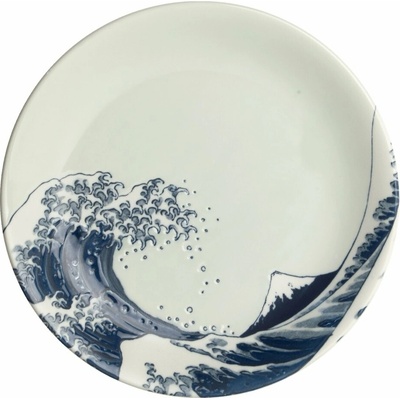 Japonský keramický talíř Hokusai bílý 25 cm