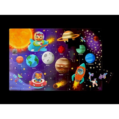 B-toys maxi 48 dílků Sluneční soustava