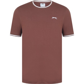 Image 1 of Slazenger Мъжка тениска Slazenger Slazenger Tipped T-Shirt Mens - Cappuccino