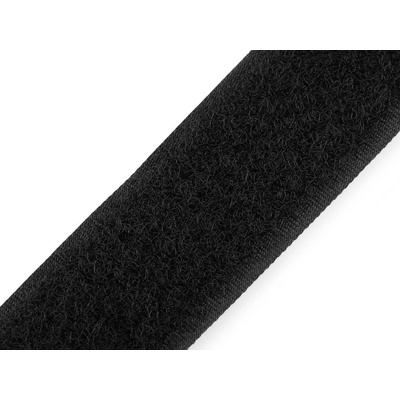 Suchý zip plyš šíře 38 mm Varianta: černá, Balení: 1 m