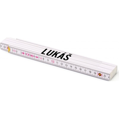 Metrie Skládací metr Block 52 Se jménem Lukáš 2 m