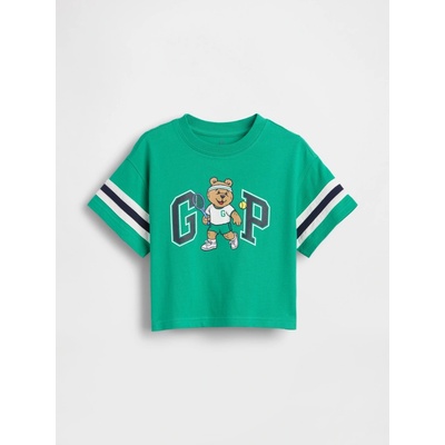 GAP Baby oversize tričko s logem Brannan Bear zelená
