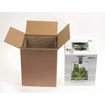 Aquael Shrimp Smart Day & Night akvarium set čierny 20 x 20 x 25 cm, 10 l