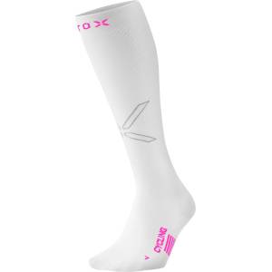 STOX Energy Socks Дамски чорапи за колоездене STOX Energy Socks Women's Cycling Socks - White / Pink Fluo - размер 36-38 (EU) (207-2114-0111)