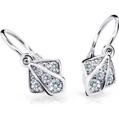 Cutie Diamonds dětské náušnice z bílého zlata s diamanty C2241-10-10-X-2-D