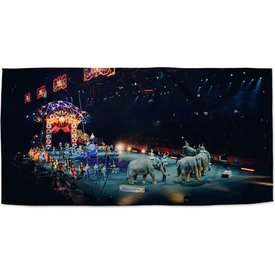 Sablio Ručník s potiskem Cirkus 50 x 100 cm