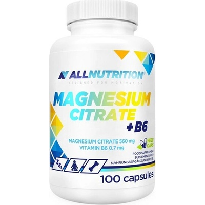 Allnutrition Citrát horečnatý + vitamín B6 100 kapsúl