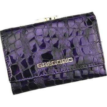 Gregorio dámska malá fialová kožená peňaženka FS117