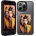 Techsuit SmartScreen NFC Hybrid Case - иновативен хибриден удароустойчив кейс с вграден дисплей за iPhone 15 Pro Max (черен)