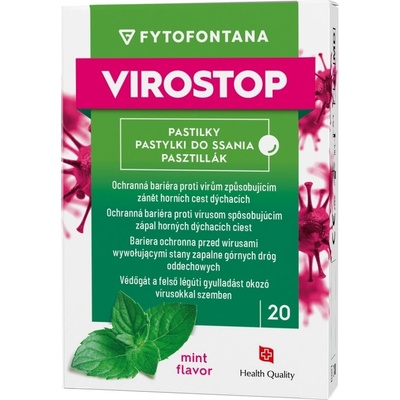 Herb Pharma Fytofontana Virostop máta 20 pastilek